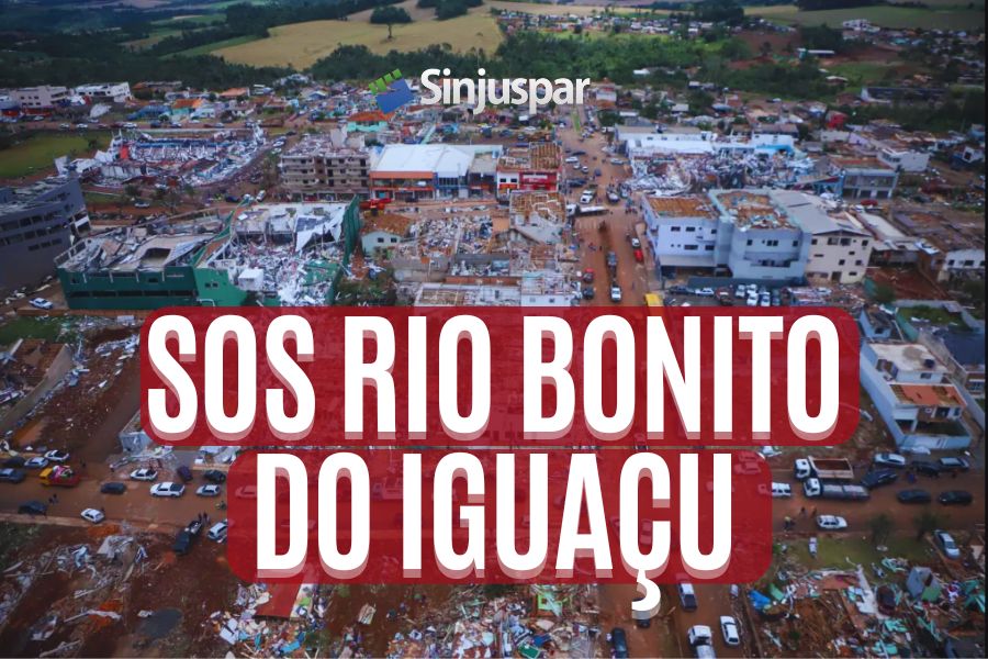 Sinjuspar integra campanha solidária da Justiça Federal do Paraná pela reconstrução de Rio Bonito do Iguaçu