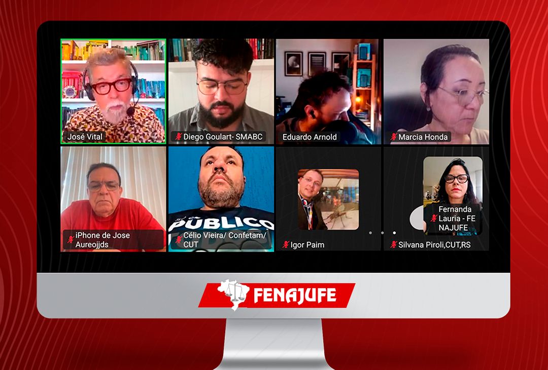 Fenajufe participa da 1ª reunião da Coordenação Nacional da Frente por IA com Direitos Sociais