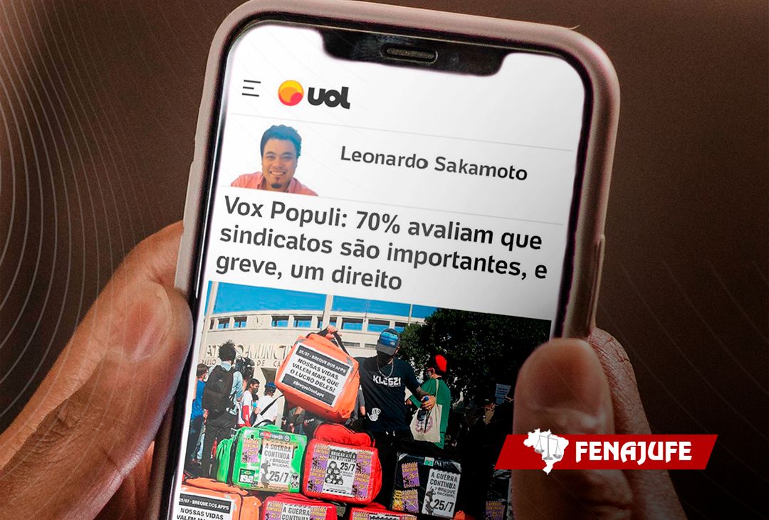 Publicação do site uol reforça importância dos sindicatos